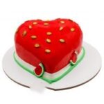 کیک قلب هندوانه ای