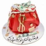کیک کیسه دلار